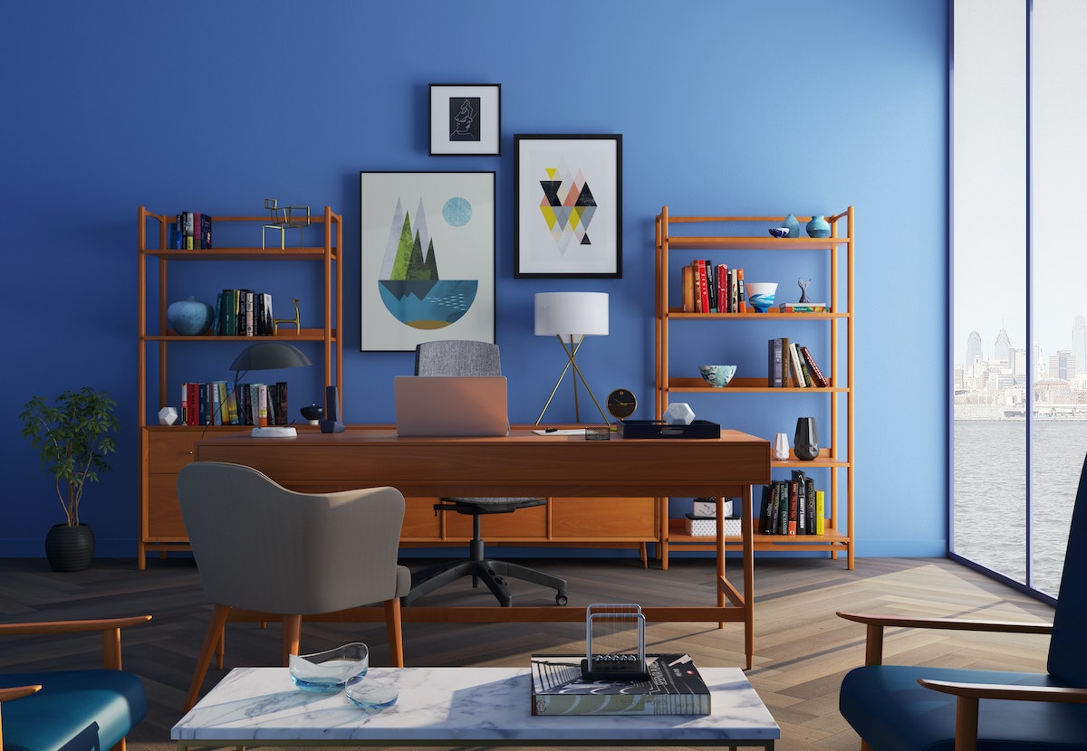 bedroom work space